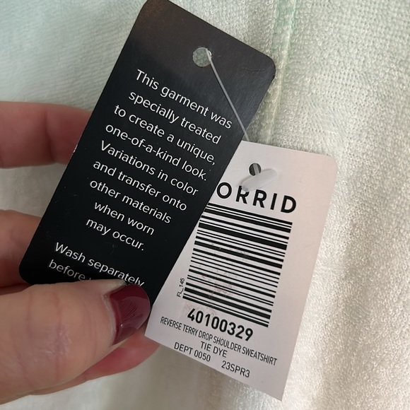 Reverse terry drop shoulder sweatshirt - Picture 6 of 8